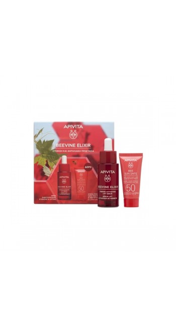 Apivita Set Beevine Elixir Ορός Ενεργοποίησης Σύσφιξης και Lifting, 30ml & Δώρο Bee Sun Safe Κρέμα Προσώπου Κατά των Πανάδων και των Ρυτίδων Spf50, 15ml 