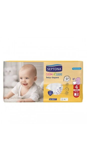 Septona Calm N' Care Baby Diapers Πάνες Maxi No4 (8-13kg), 26τμχ