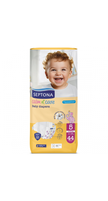 Septona Calm N' Care Πάνες Junior No5 (11-16Kg), 44τμχ