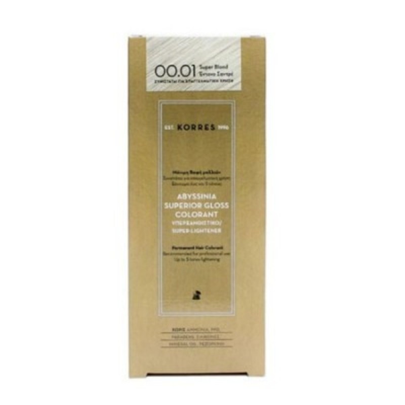 Korres Abyssinia Superior Gloss Colorant 00.01 Super Blonde Έντονο Σαντρέ