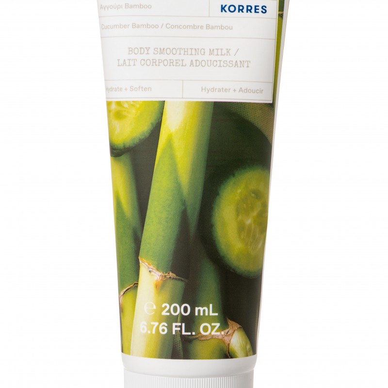 Korres Body Smoothing Milk Cucumber Bamboo Γαλάκτωμα Σώματος Αγγούρι Bamboo, 200ml