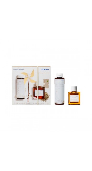 Korres Σετ White Tea Γυναικείο Αφρόλουτρο, 250ml & Eau de Toilette, 50ml