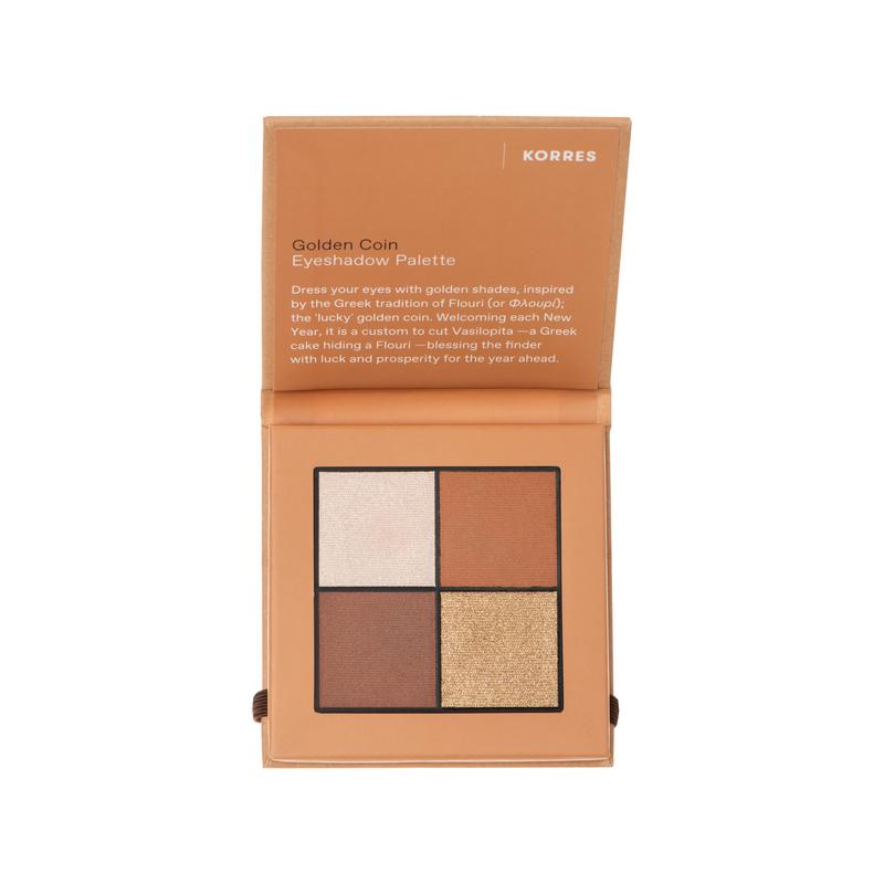 Korres Golden Coin Eyeshadow Palette Παλέτα Σκιών, 5gr