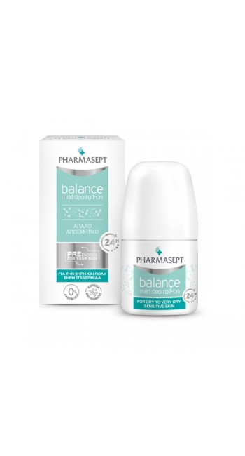 Pharmasept Balance Mild Deo Απαλό Roll-On για Ευαίσθητες Επιδερμίδες, 50ml