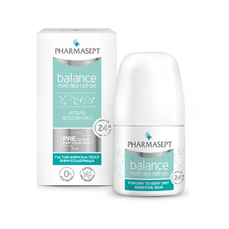 Pharmasept Balance Mild Deo Απαλό Roll-On για Ευαίσθητες Επιδερμίδες, 50ml