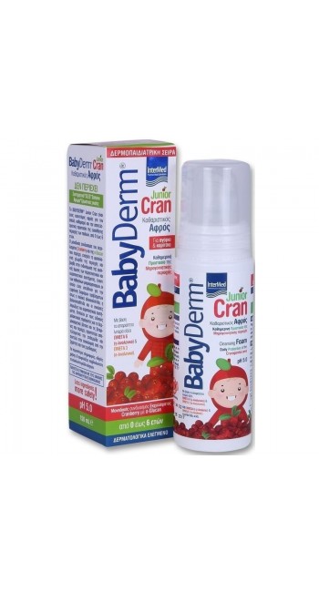 Intermed BabyDerm Junior Cran Αφρός Καθαρισμού της Γεννητικής Περιοχής Αγοριών & Κοριτσιών, 150ml