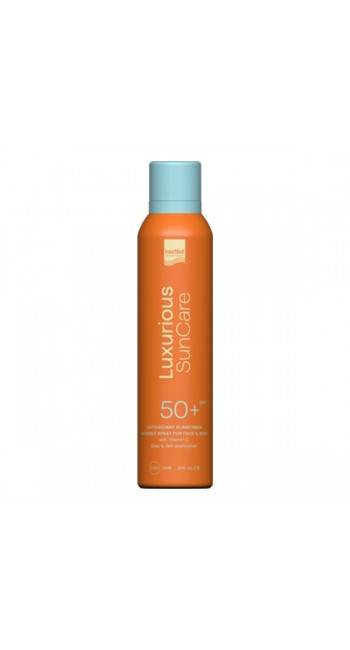 Intermed Luxurious Suncare Antioxidant Sunscreen Invisible Spray SPF 50+ Αντηλιακό Σπρέι για Πρόσωπο & Σώμα, 200ml