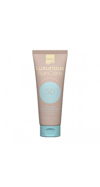 Intermed Luxurious SunCare Silk Cover BB Cream With Hyaluronic Acid SPF50 Αντηλιακή Κρέμα Προσώπου με Χρώμα, 75ml