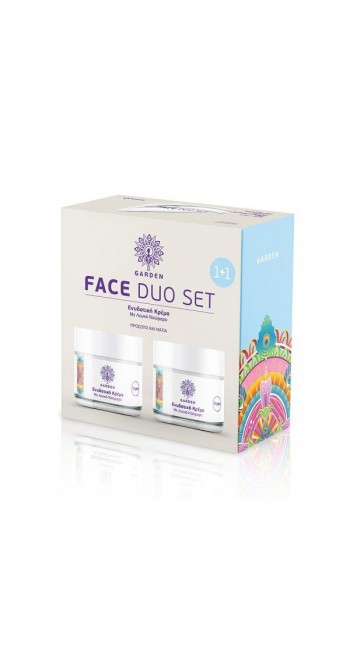 Garden Set 1+1 Face Duo Eνυδατική Kρέμα με Λευκό Νούφαρο για Πρόσωπο & Μάτια, 50ml