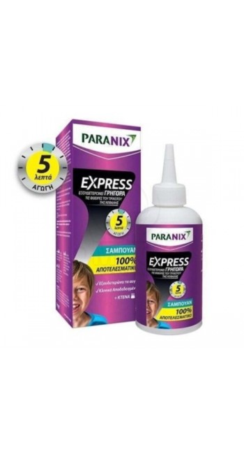 Paranix Express Αντιφθειρικό Σαμπουάν, 200ml + Κτένα 