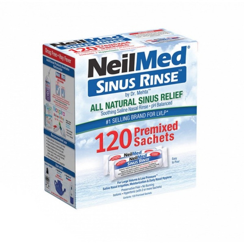 NeilMed Sinus Rinse Φακελάκια Ρινικού Αποφρακτήρα, 120τμχ 