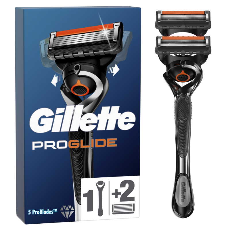 Gillette ProGlide Ξυριστική Μηχανή Με 2 Ανταλλακτικές Κεφαλές