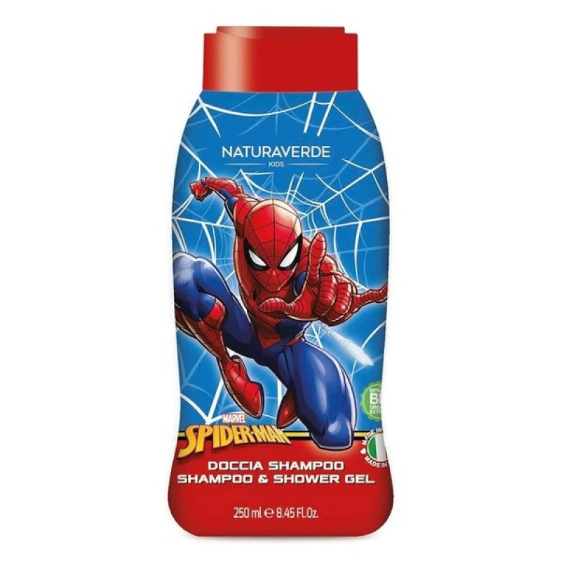 Naturaverde Kids Spider-Man Βιολογικό Υποαλλεργικό Σαμπουάν σε Μορφή Gel, 250ml