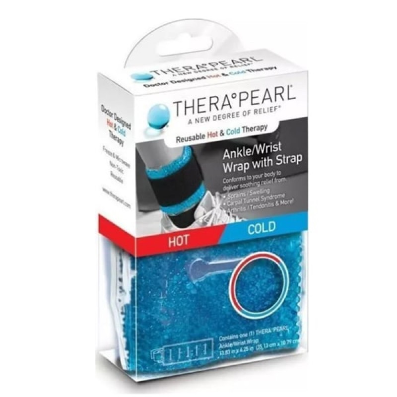 Therapearl Hot & Cold Therapy Θερμοφόρα/Παγοκύστη Αστραγάλου/Καρπού (35.1 x 10.8 cm), 1τμχ