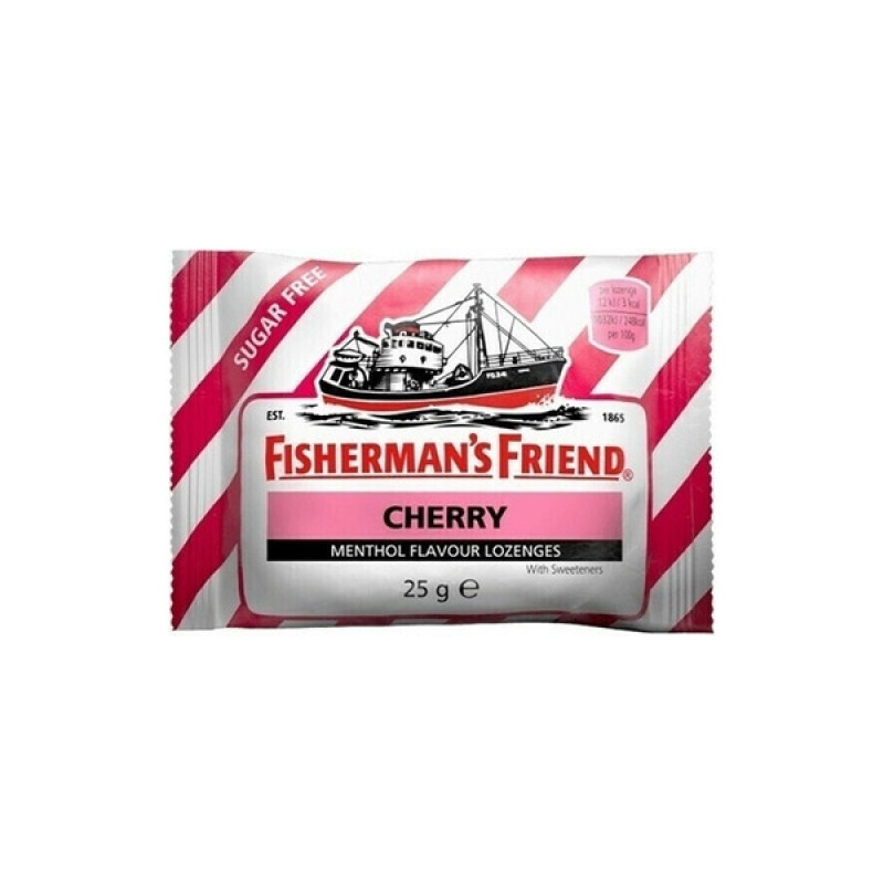 Fisherman's Friend Sugar Free Καραμέλες για τον Πονόλαιμο με Γεύση Κεράσι